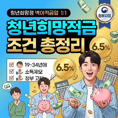 청년희망적금 조건 총정리