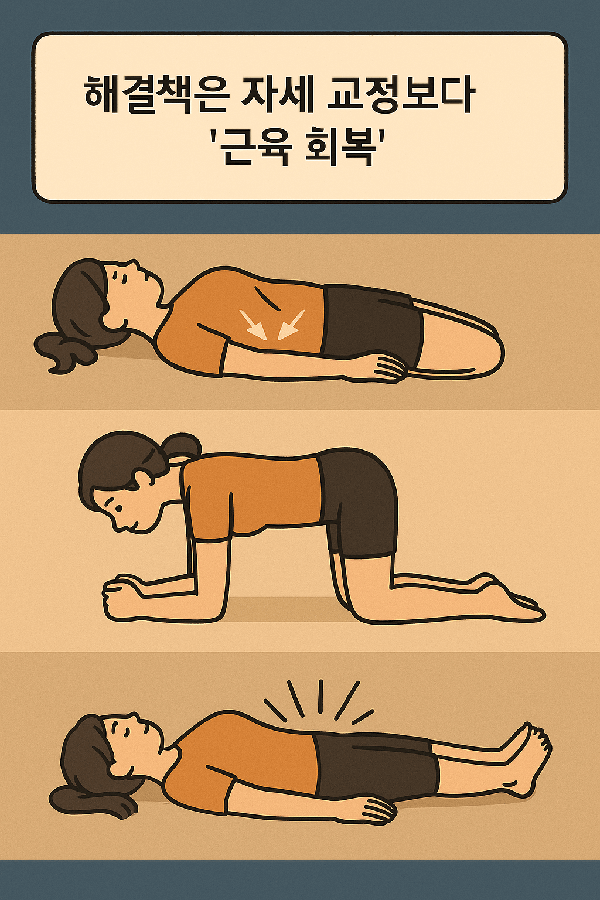 해결책은 자세 교정보다 '근육 회복'