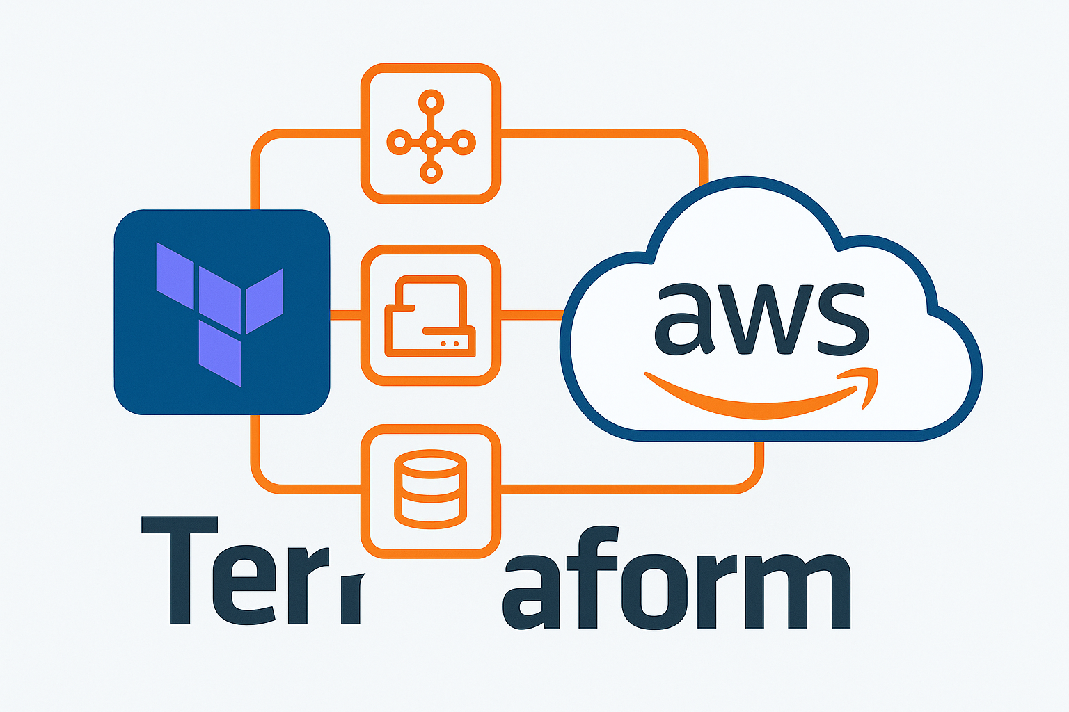 Terraform 워크플로우와 AWS 통합 아키텍처 다이어그램