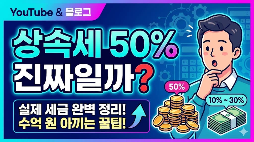 한국 상속세 누진세율 구조와 실제 체감 세율 비교 그래프