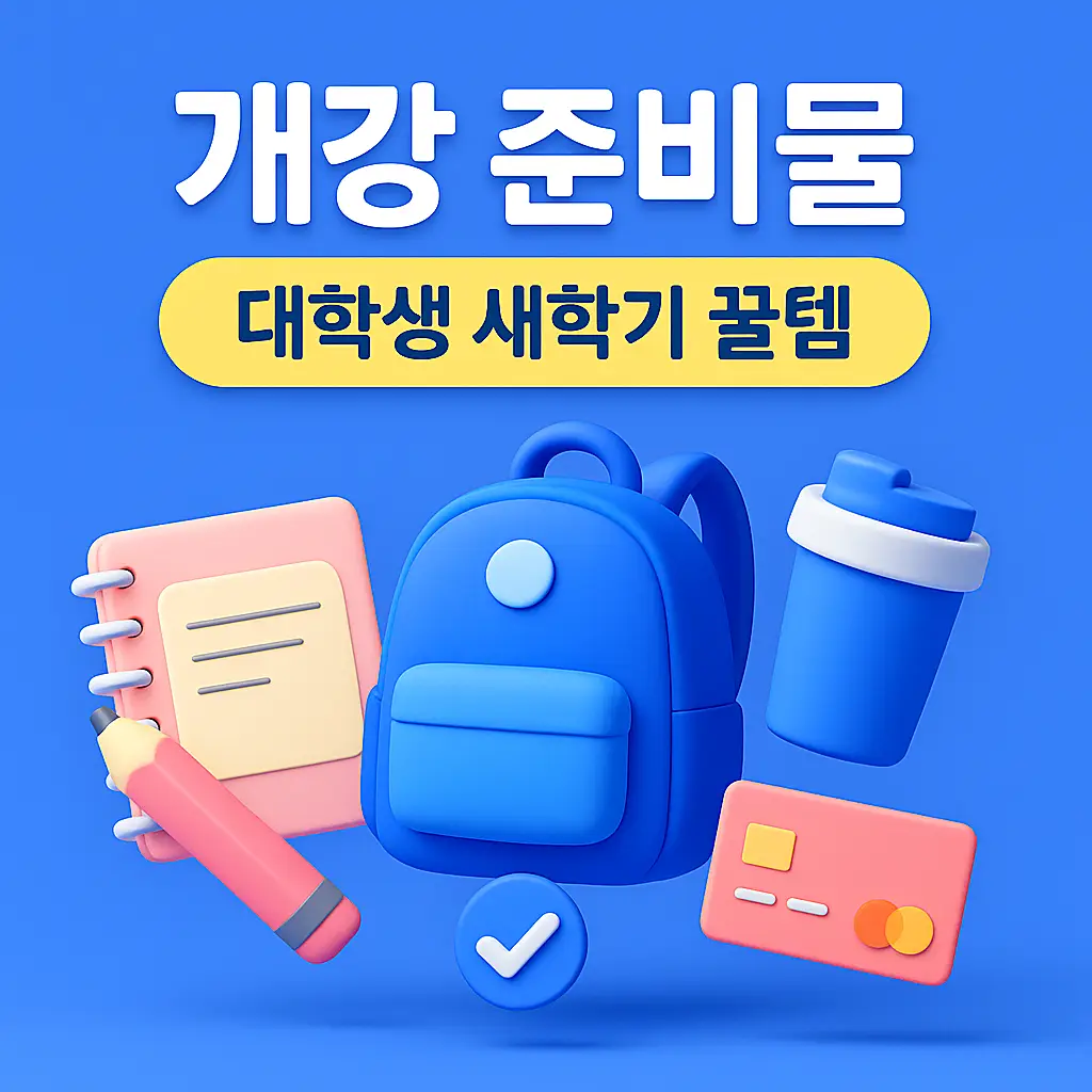 대학생 새학기 준비물 책상