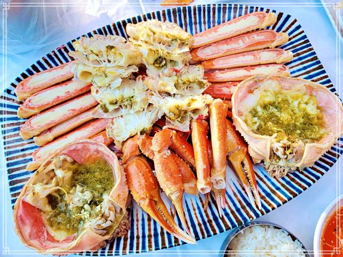 속초, 영금정, 동명항 맛집 현지인 맛집, 살 수율 대박, 대게 요리