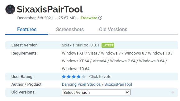 SixaxisPairTool
