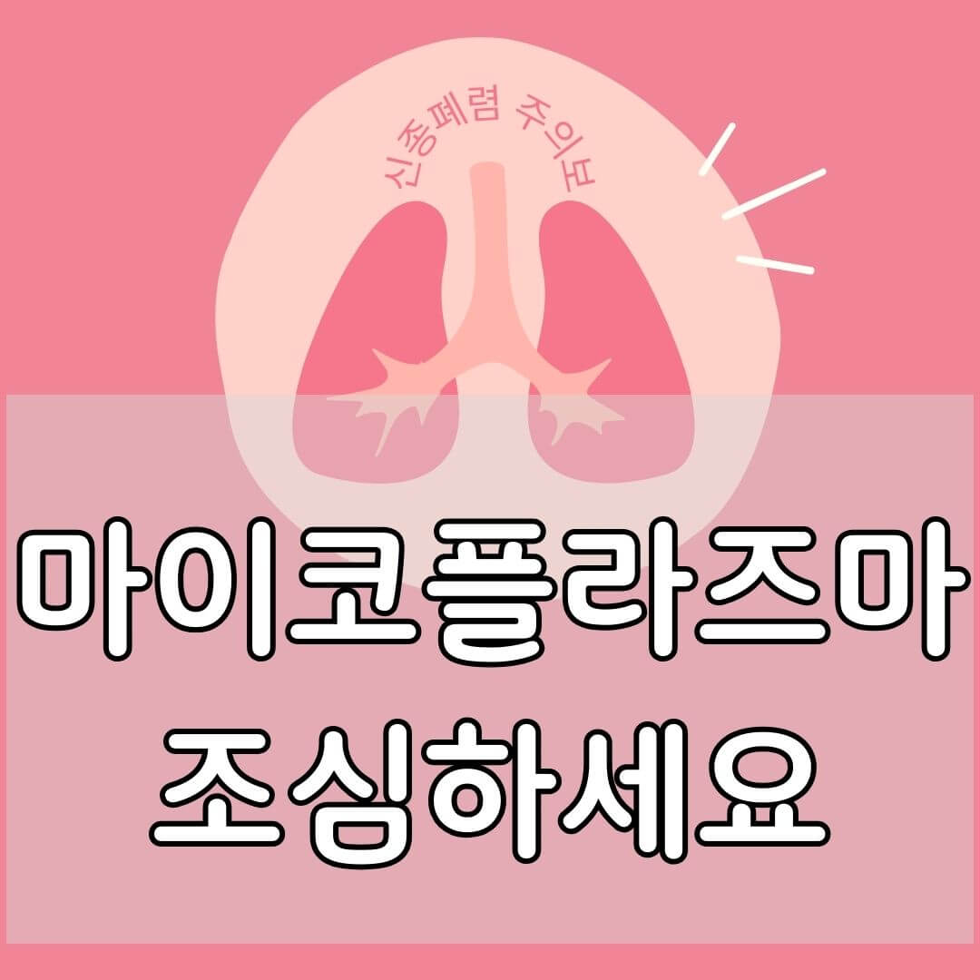 마이코플라즈마 폐렴 증상 및 치료방법