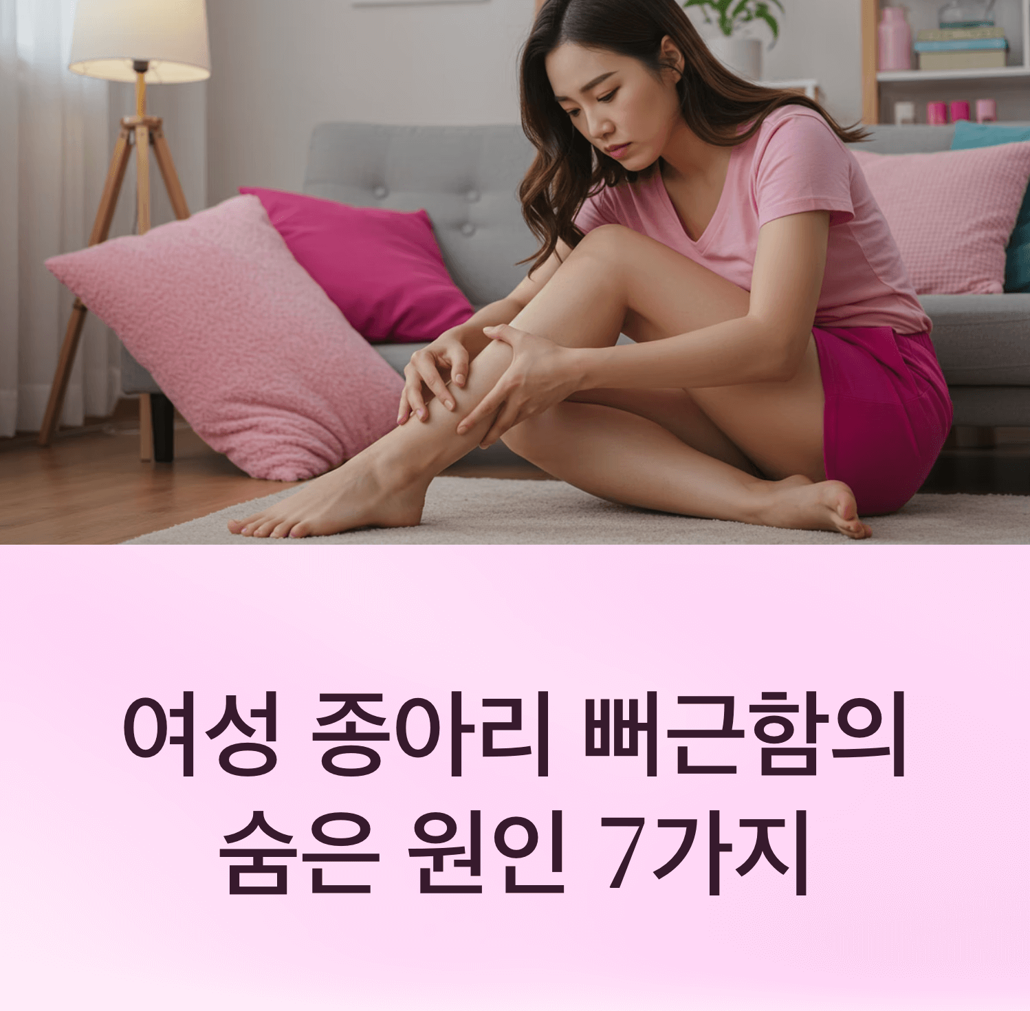 여성 종아리 뻐근함의 숨은 원인 7가지