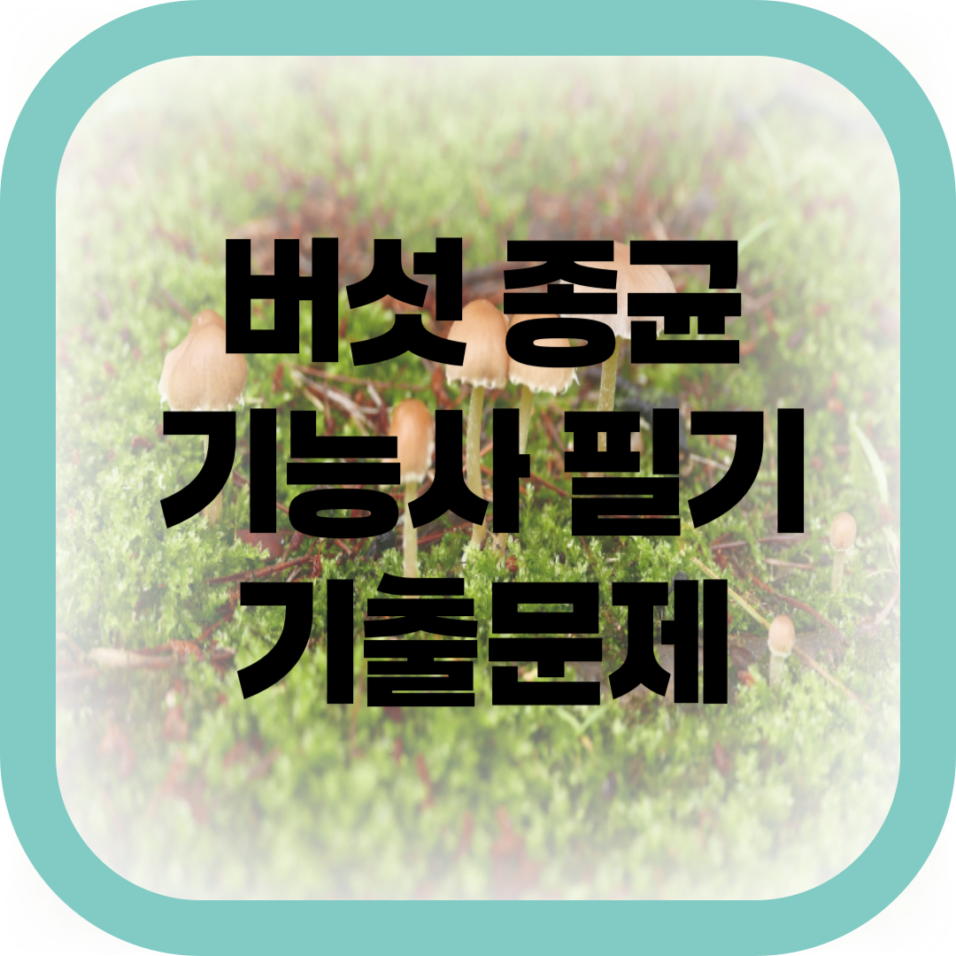 버섯 종균기능사 필기 기출문제-썸네일