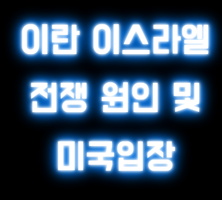 2025년 이란 이스라엘 전쟁 원인 및 미국입장