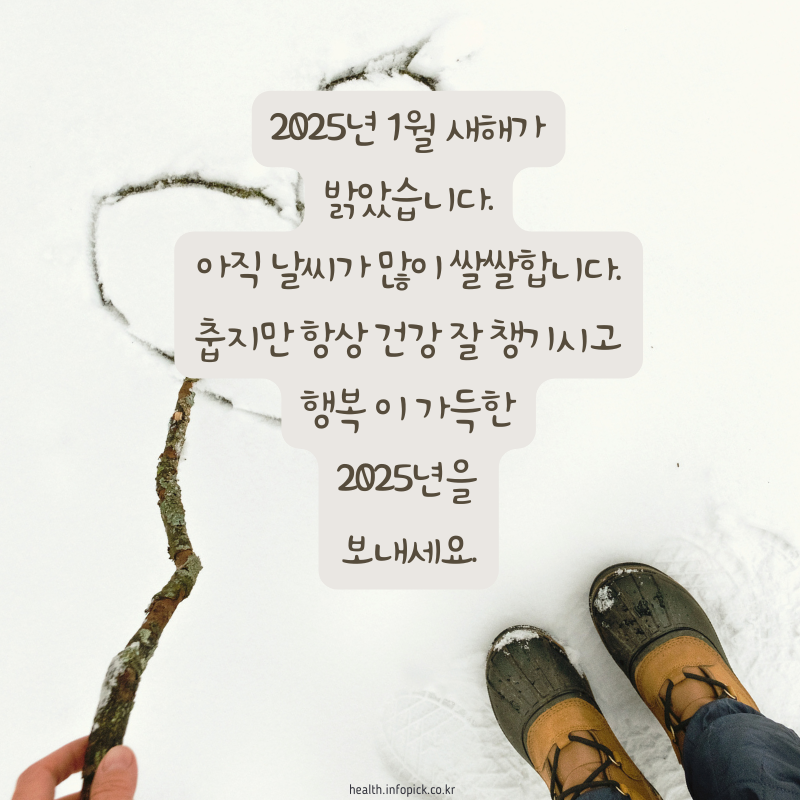 2025년 1월 인사말 문구 이미지 모음