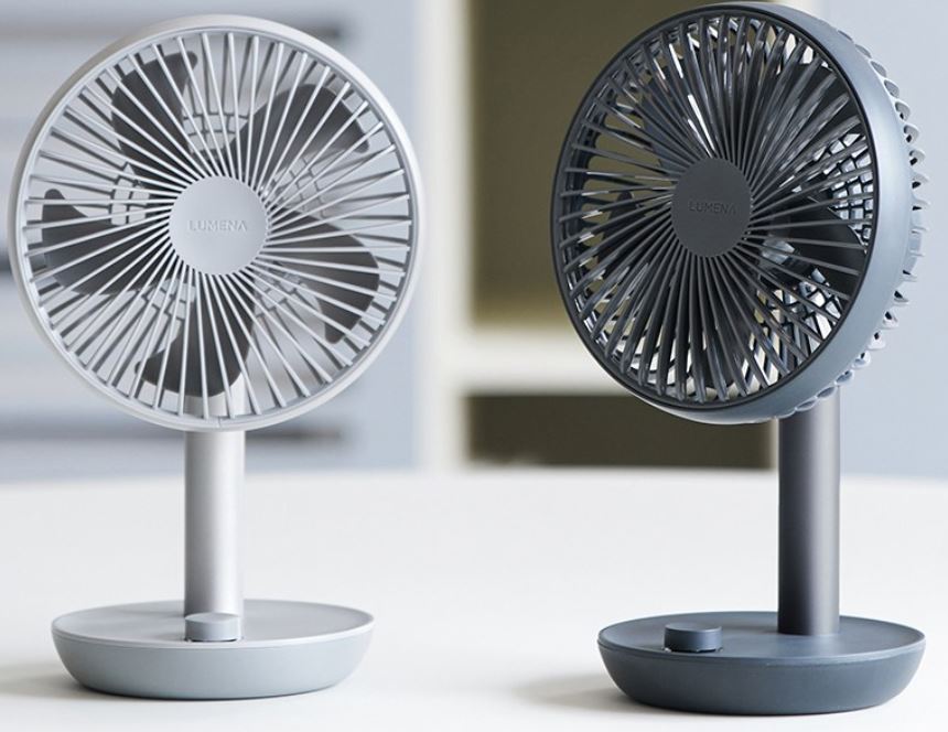 루메나 무선 탁상용 선풍기 2가지 색상 모델 사진