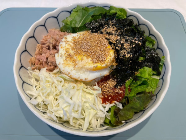 반찬 필요 없는 요리 - 참치 비빔밥 한그릇
