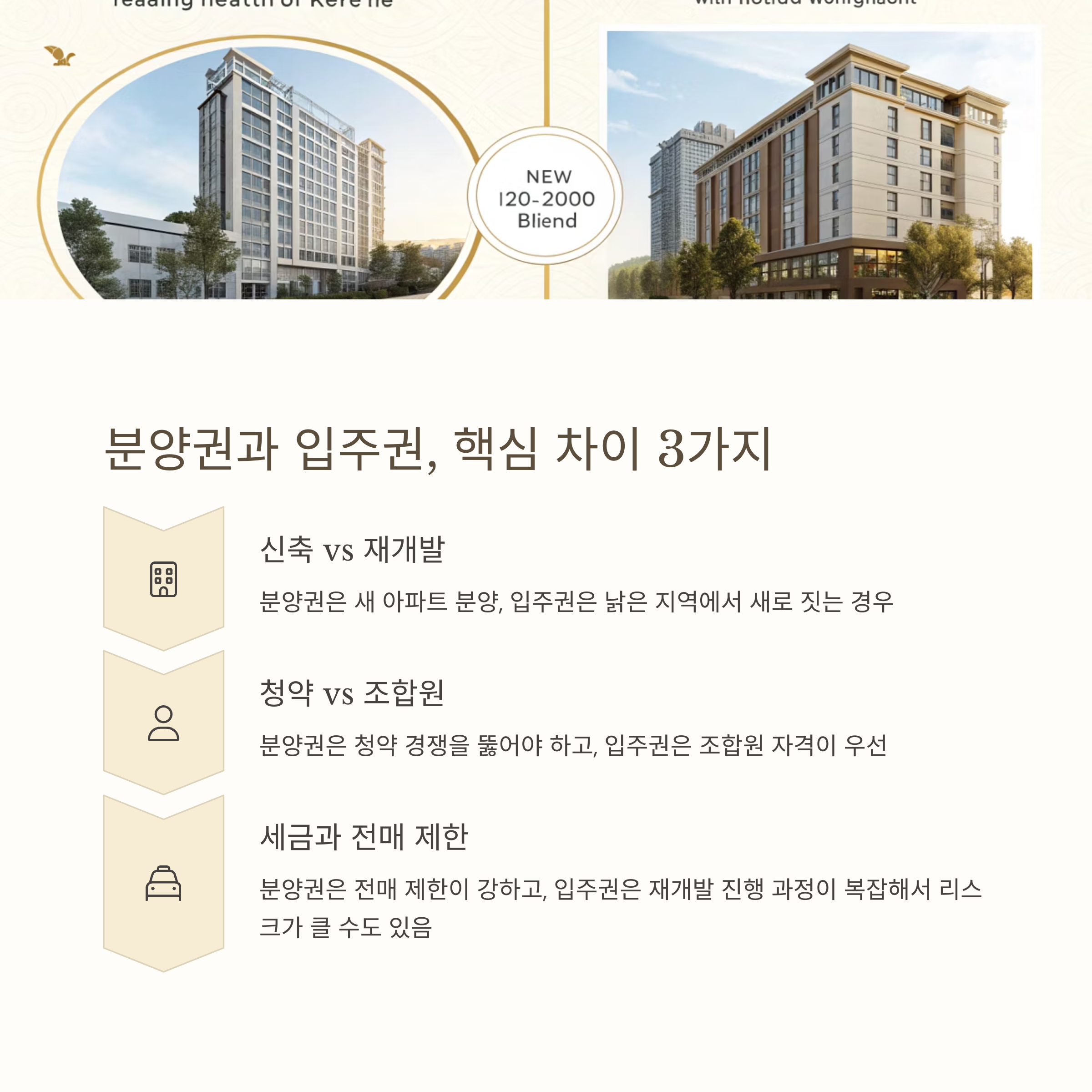 분양권과 입주권 차이