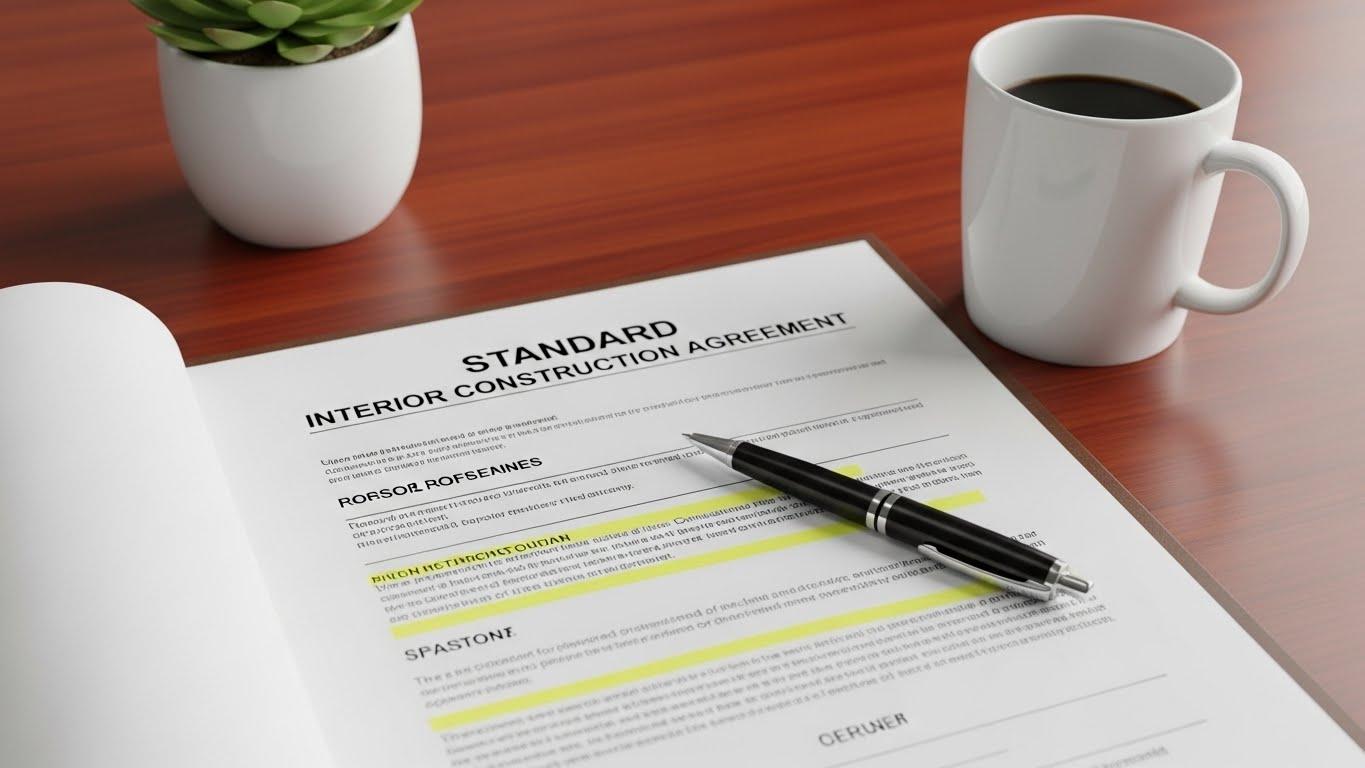 인테리어공사 표준계약서