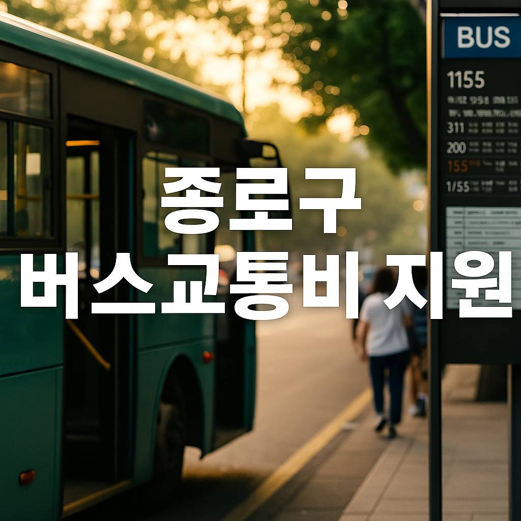 종로구 버스교통비 지원