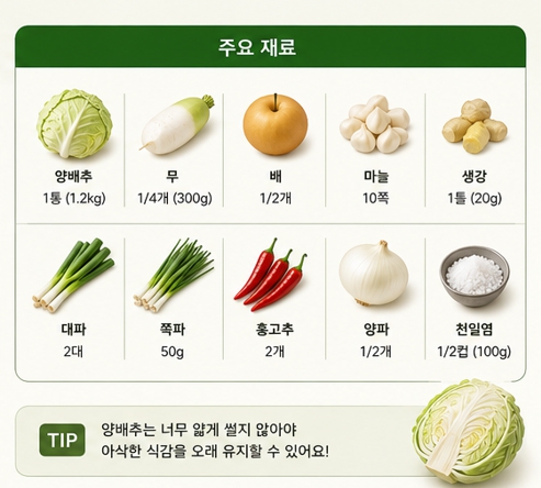 양배추백김치이미지