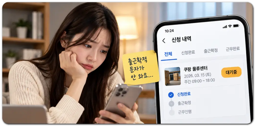 쿠팡-출근확정-대기-이유-알아보기