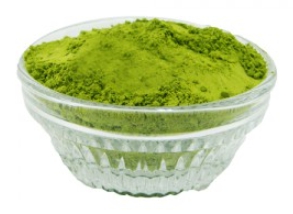 한국의 떡 종류 도토리떡-녹차