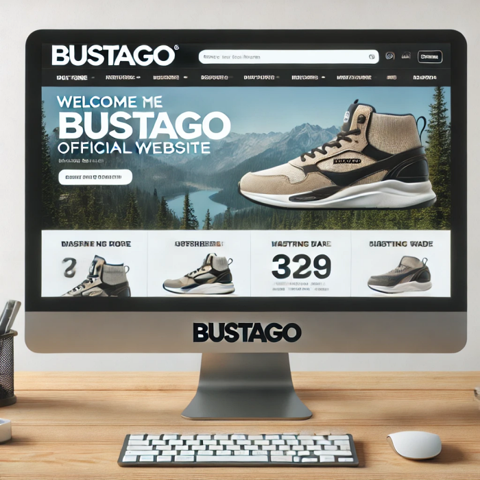 버스타고 공식 홈페이지의 메인 화면을 보여주는 데스크톱 컴퓨터 화면.