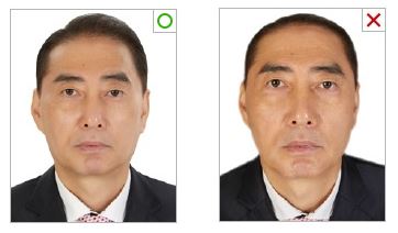 여권사진 예시