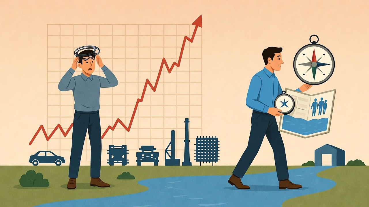 차트 롤러코스터와 저수지 은유