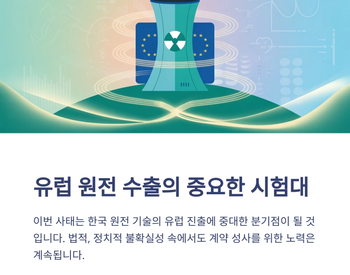 체코 법원, 한수원 원전 계약 서명 하루 전 중단