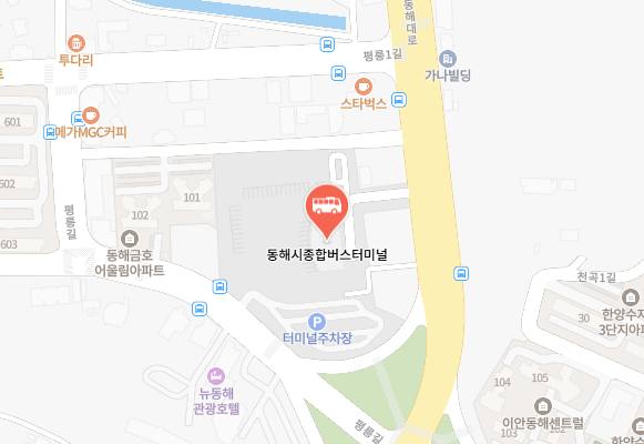 동해시종합버스터미널 위치
