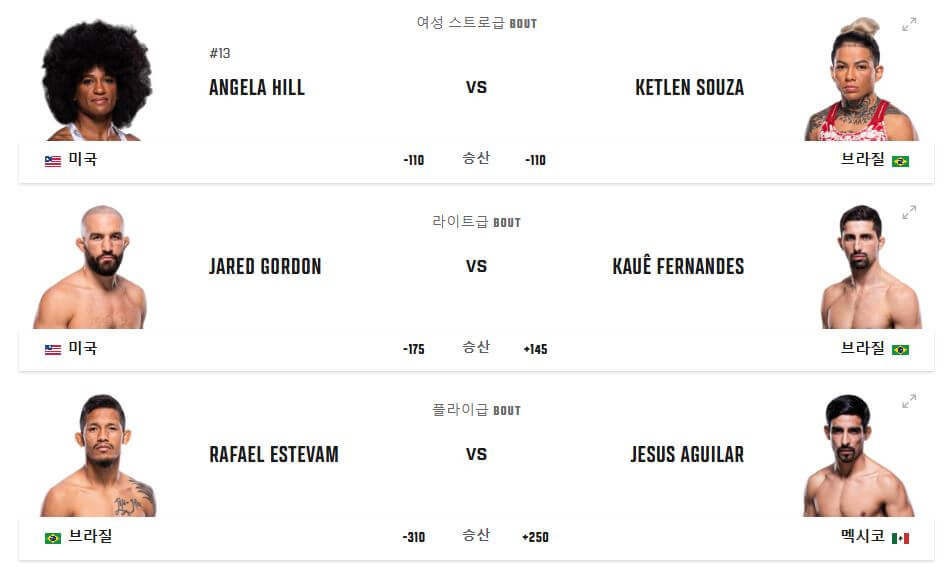 ufc 언더카드