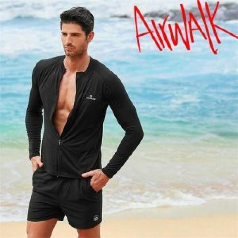 에어워크서프 남성래쉬가드세트 집업 트렁크 YAWe5059 BK YAWe0918 BK 레쉬가드 래시가드 수영복