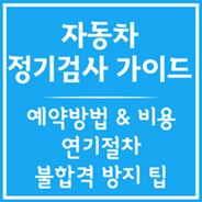 자동차 정기검사 가이드