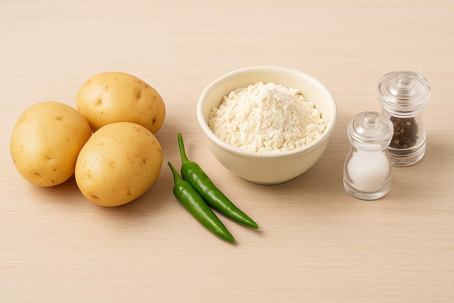 재료 준비 - 맛있는 감자전의 시작