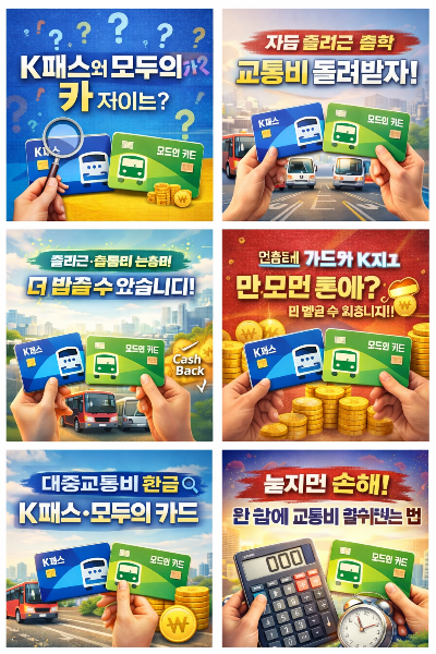 K패스 모두의카드 차이점 정리
