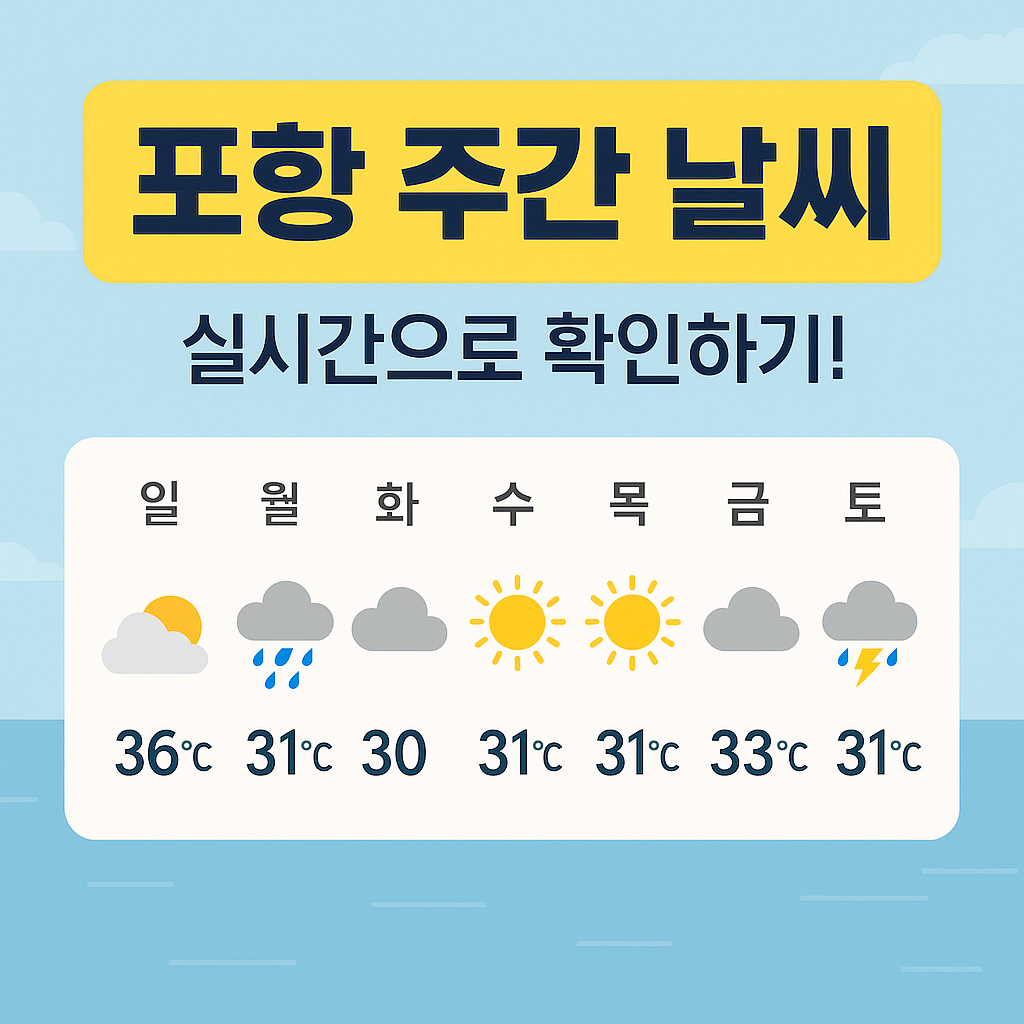 포항 주간 날씨