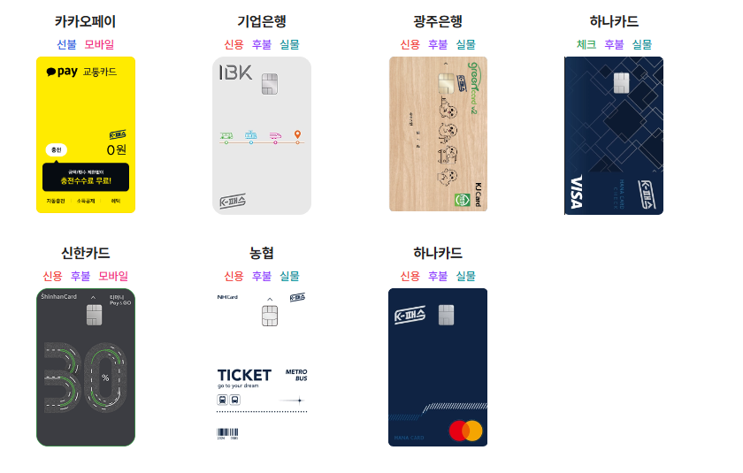 인천I패스 카드 종류(체크카드, 신용카드) 비교 및 신청방법(인천패스,k패스)