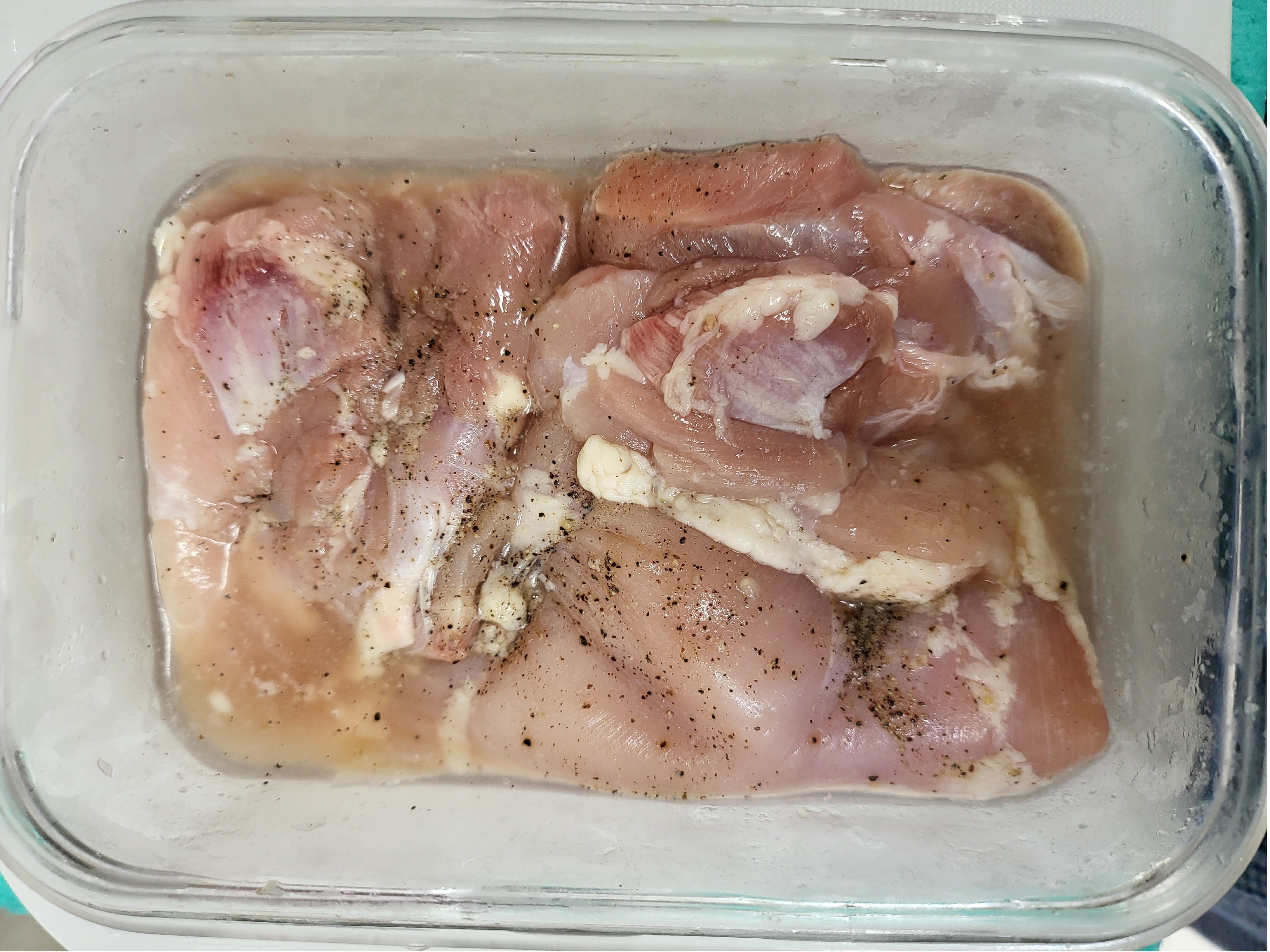 닭다리살 재우기