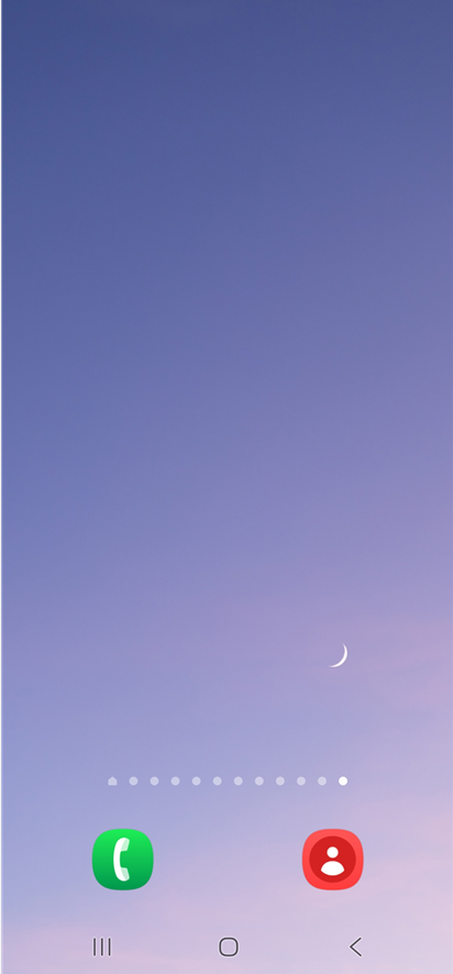 방법 1: 홈화면 빈 공간 길게 누르기