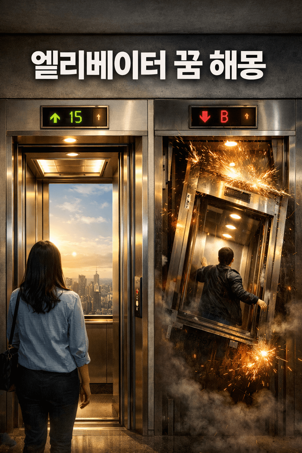 엘리베이터 꿈 해몽 총정리 🚪 위로 올라가는 꿈 vs 떨어지는 꿈의 의미는?