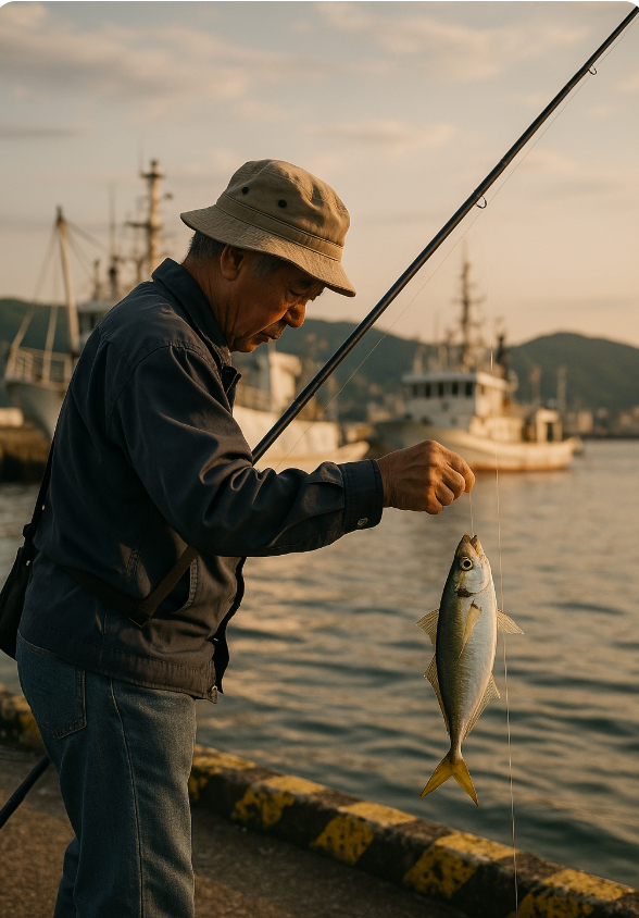전갱이낚시 사진