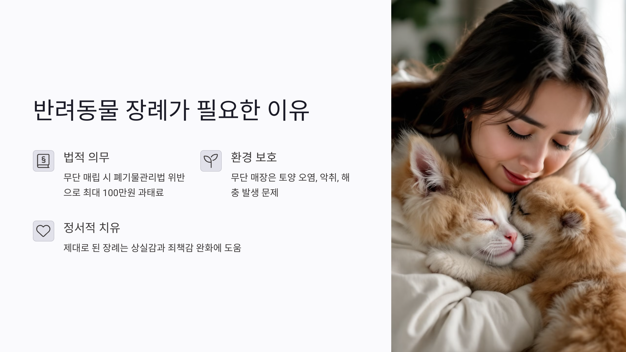 왜 반려동물 장례는 꼭 필요할까?