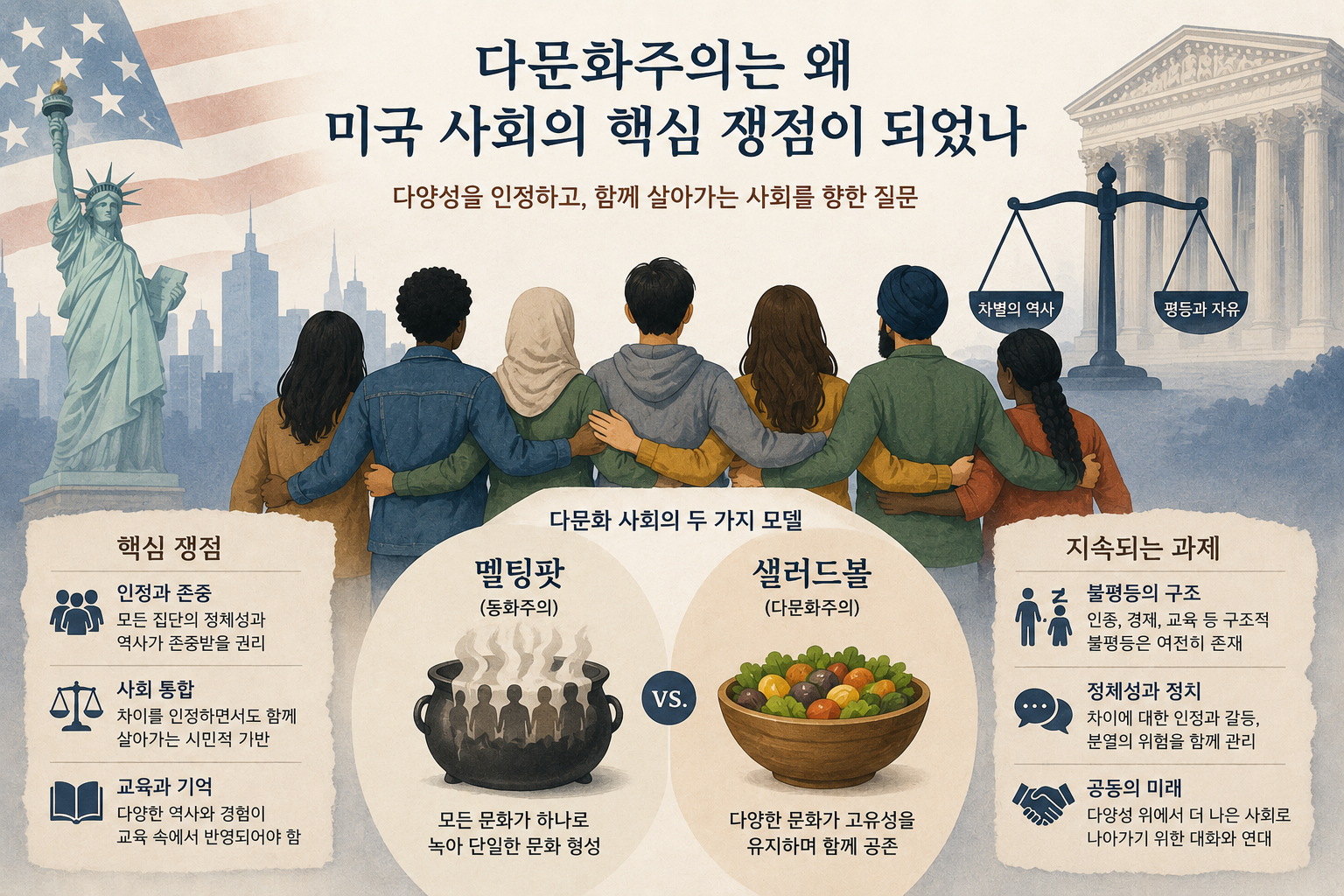 다문화주의와 미국 사회의 핵심 쟁점
