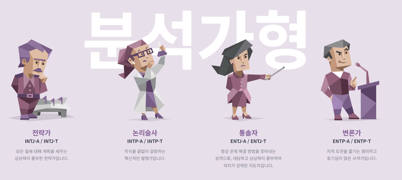 MBTI 16가지 성격유형 총정리