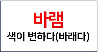 색이 바램