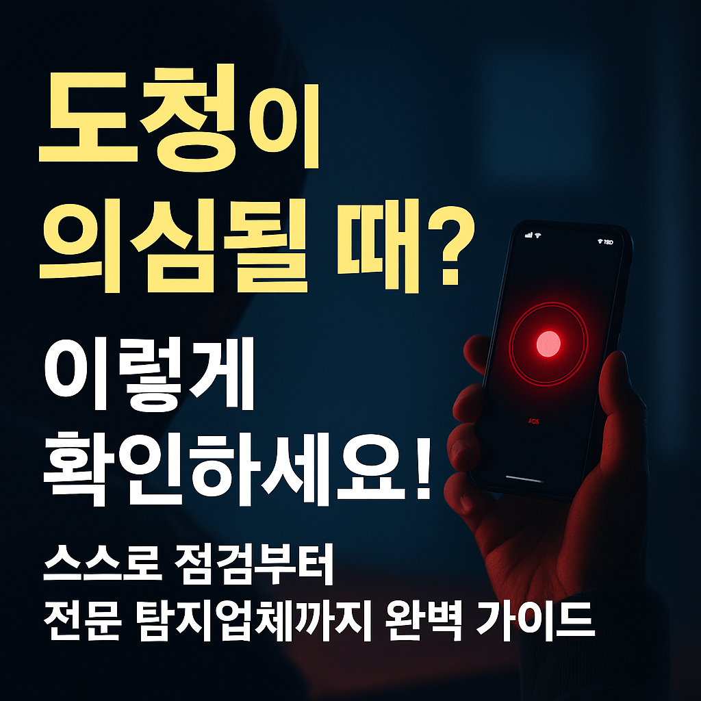 도청 장치 의심될 때 절대 하지 말아야 할 행동 TOP5