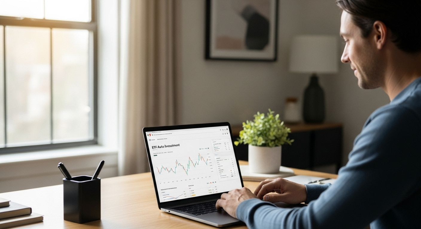 자동적립식 ETF 투자를 꾸준히 이어가는 장기 투자자의 모습