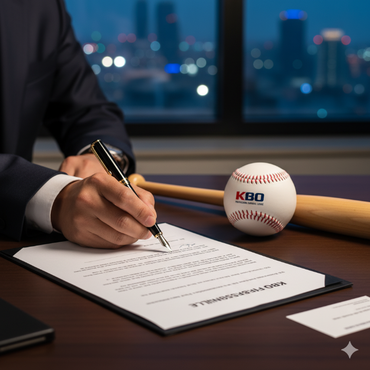 계약서에 사인하는 손