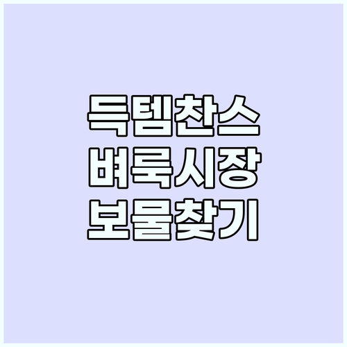 알뜰 쇼핑 완전 정복 마켓 벼룩시장 ..