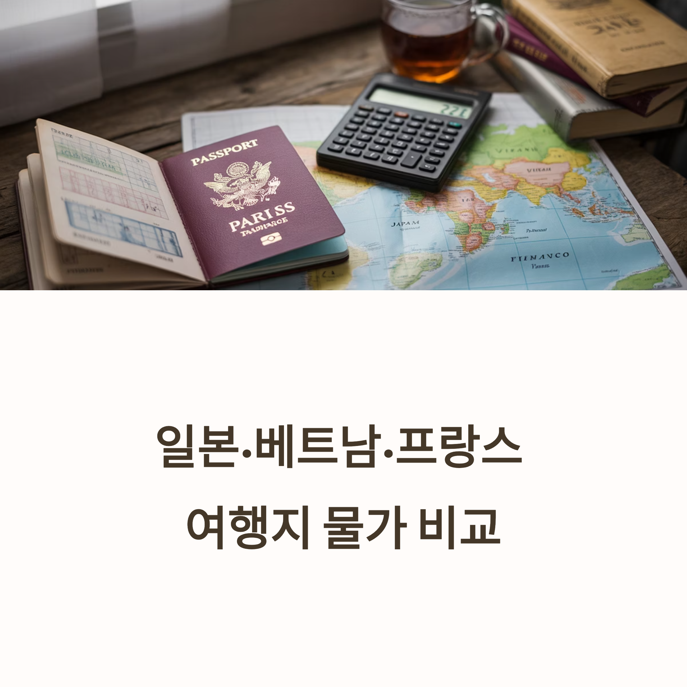 일본&middot;베트남&middot;프랑스 물가 비교