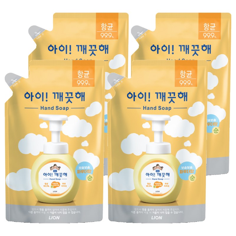 아이깨끗해 항균 폼 핸드솝 순 파우더향 리필용