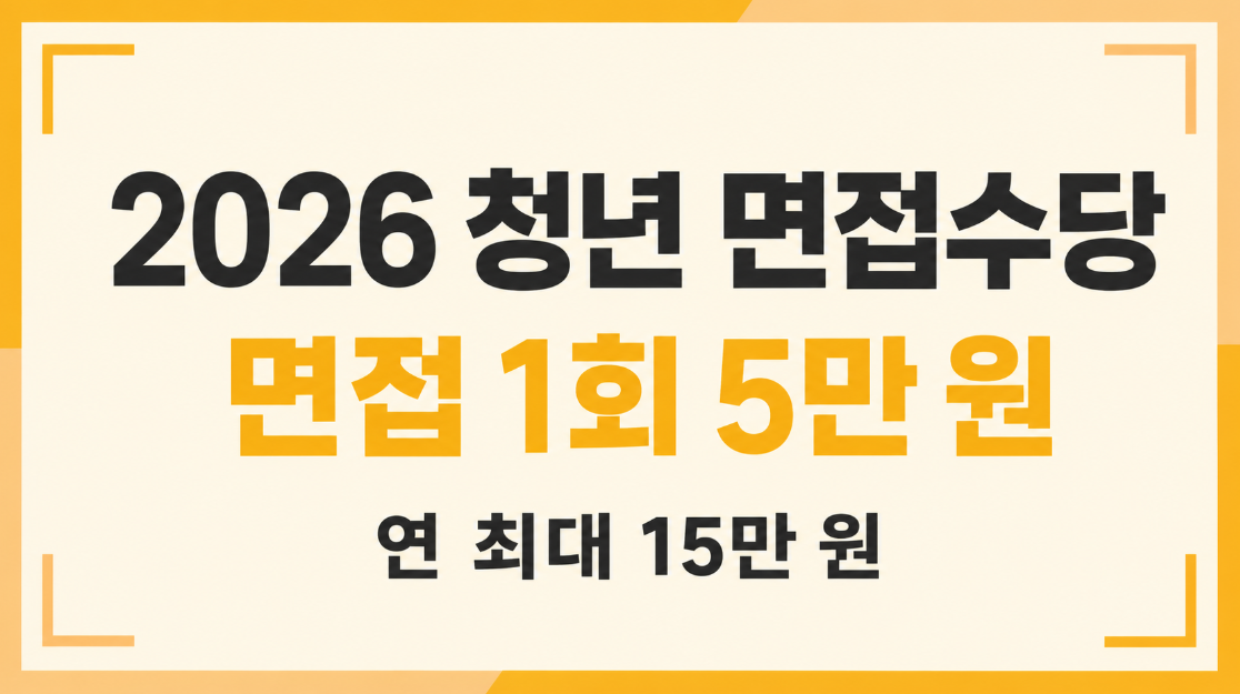 2026 경기도 청년 면접수당 신청자격과 지급일 총정리