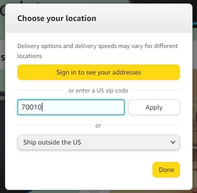 아마존 사이트 주소 변경