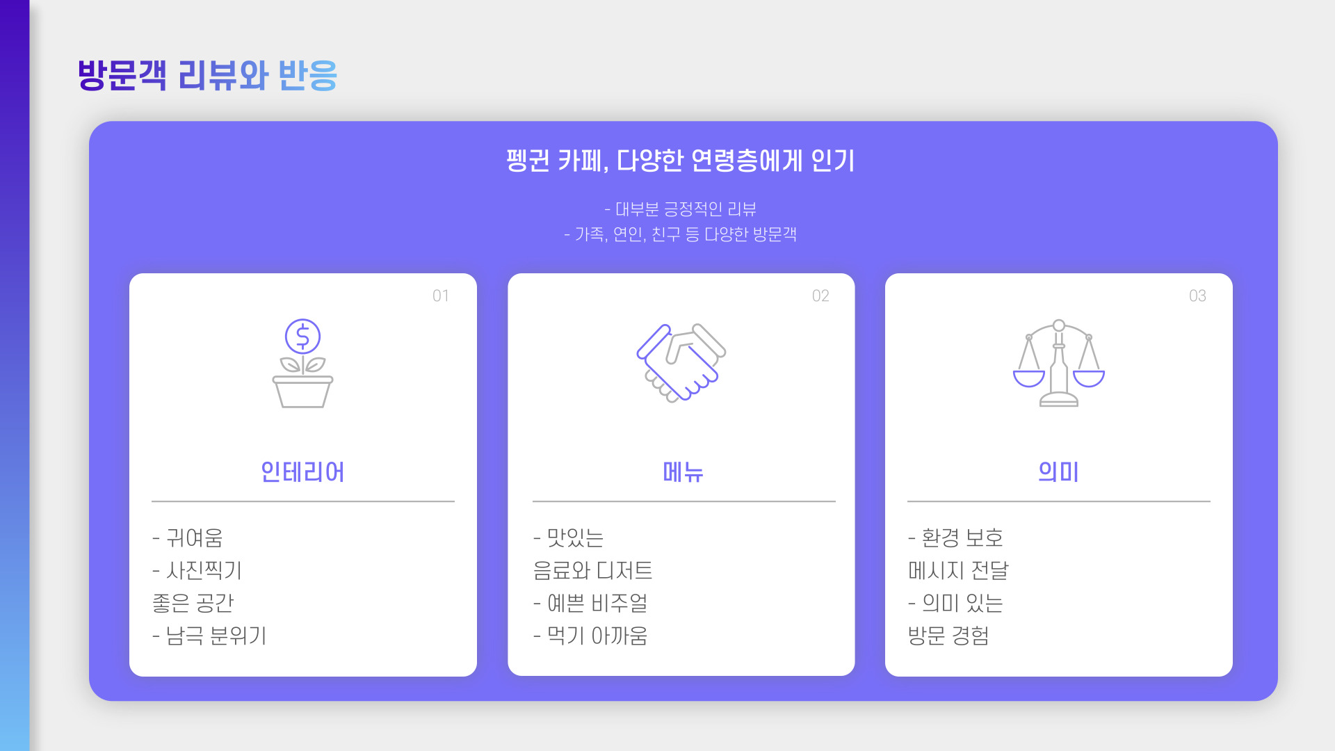 펭귄 카페 오픈 SNS 인증샷 열풍
