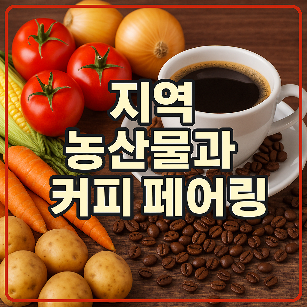 지역 농산물과 커피 페어링
